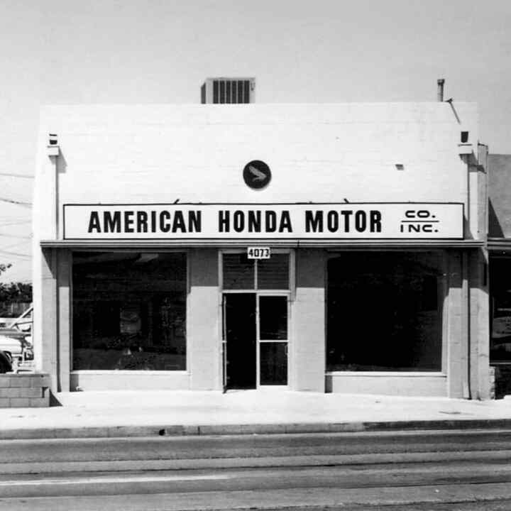 Historický snímek závodu The Honda Motor Co. v Los Angeles